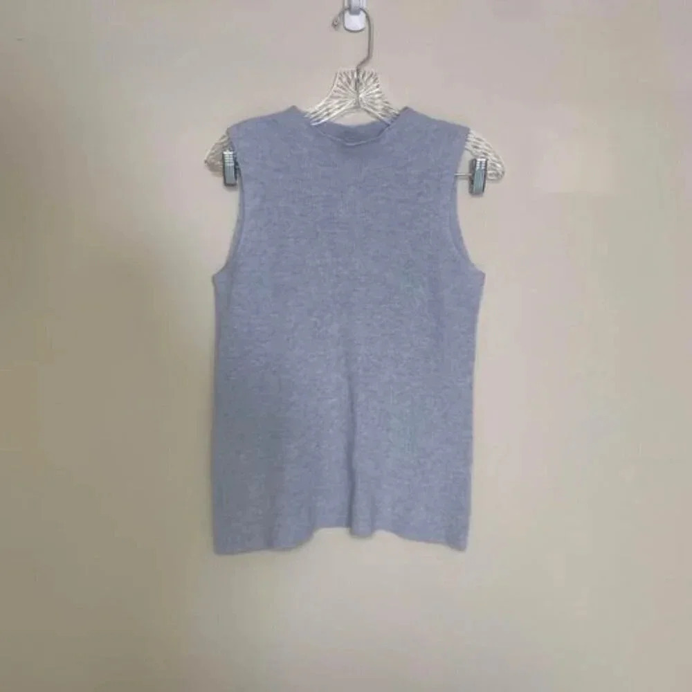 Eileen Fisher wool blend sleeveless sweater top S